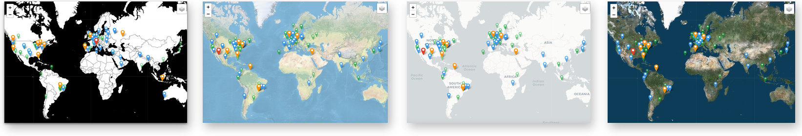 Live Visitors Maps for your website